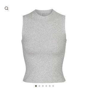 Skims Cotton Mock Neck Tank